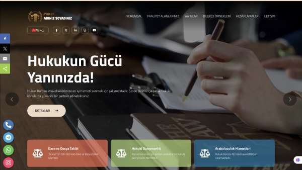 Hukuk Sitesi (Tüm Sektörlere Uygundur - Yeni Dil Sistemli)