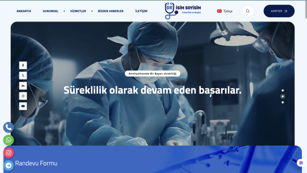 Doktor Sitesi (Tüm Sektörlere Uygundur - Yeni Dil Sistemli)
